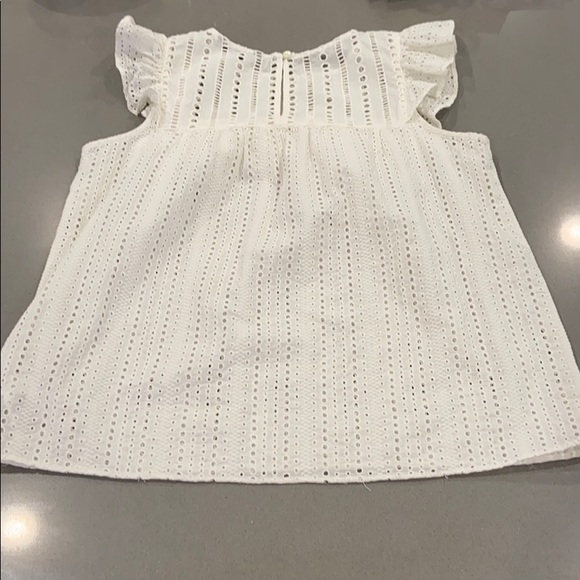 Banana Republic sleeveless eyelet top, cream, S - Picture 4 of 4